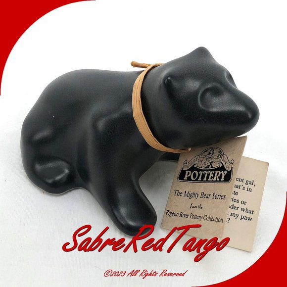 Pigeon River Pottery The Mighty Bear Series Curious Bear 2005 Signed Bullen - Picture 1 of 4